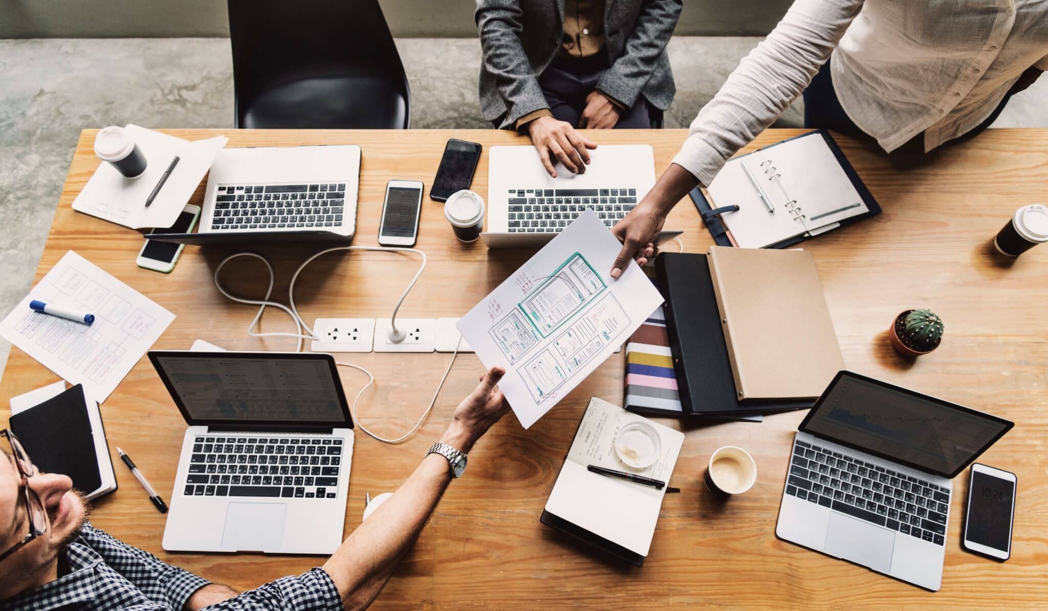 ons team werkt aan het wordpress website design